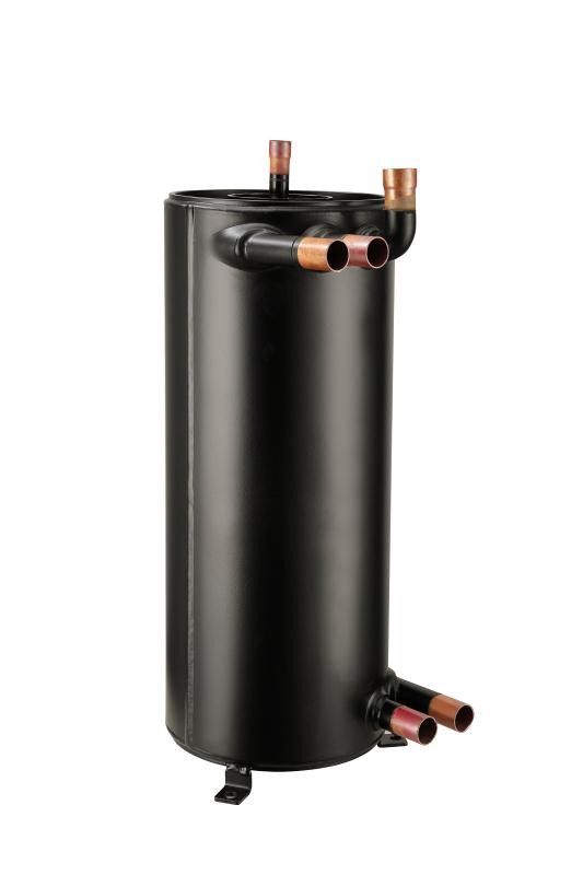 25.4mm doppi tubi di piccolo volume efficiente scambiatore di calore di sicurezza serbatoio per condizionatore d'aria ad acqua, raffreddatore industriale