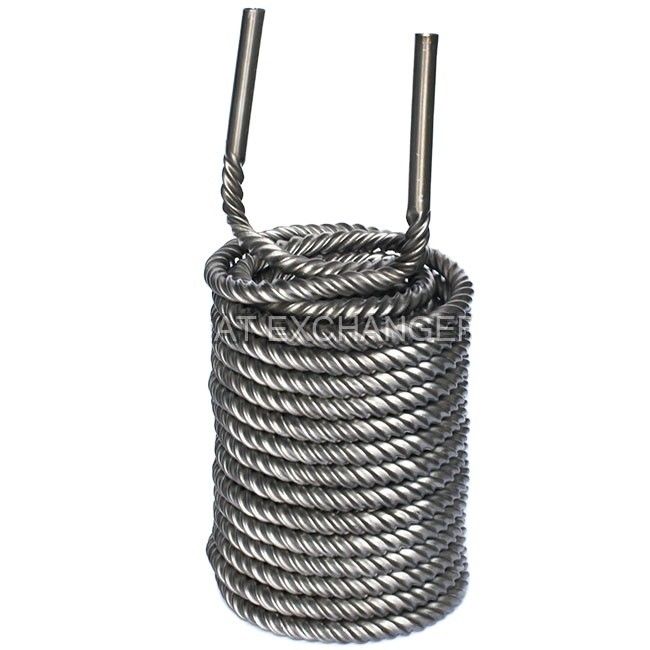 Coil di raffreddamento in titanio di grado TA1 9,52 mm 12,7 mm 16 mm 19 mm per il trasferimento di calore