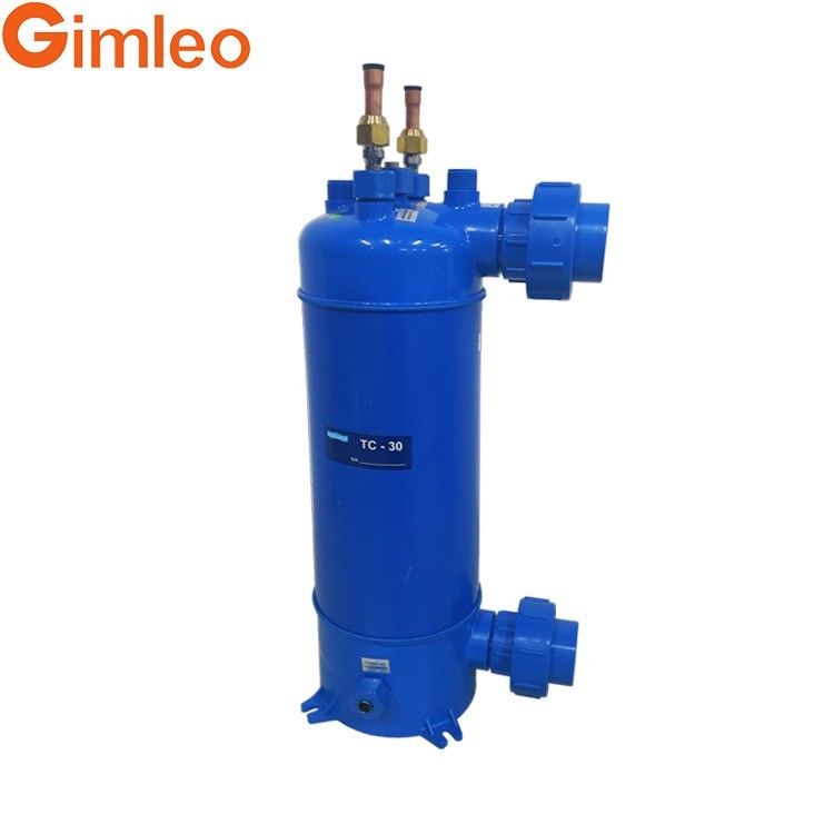 scambiatore di calore in tubo di titanio MHTA-3 con guscio in PVC / connettore di refrigerante 12.7