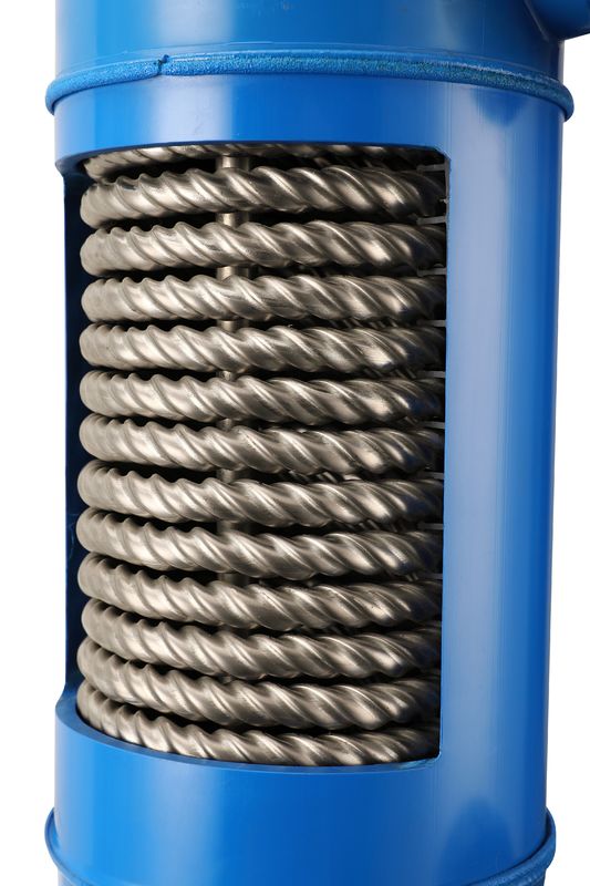 scambiatore di calore a condensatore di tubo di titanio MHTA-1 per l'industria alimentare in modalità calore / freddo