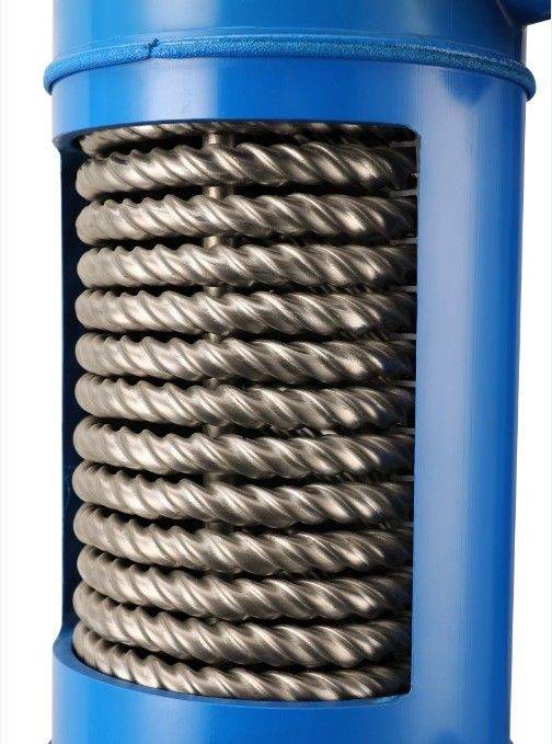 Scambiatore di calore di piscina in tubi di titanio in PVC per piscine pompa di calore MHTA-15