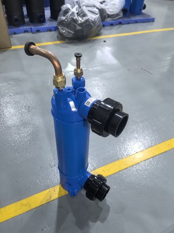 Pressione del circuito idraulico fino a 5 bar Scambiatore di calore ad acqua di mare MHTA-3 con installazione verticale o orizzontale e intervallo di temperatura dell'acqua da 0 a 45 gradi Celsius