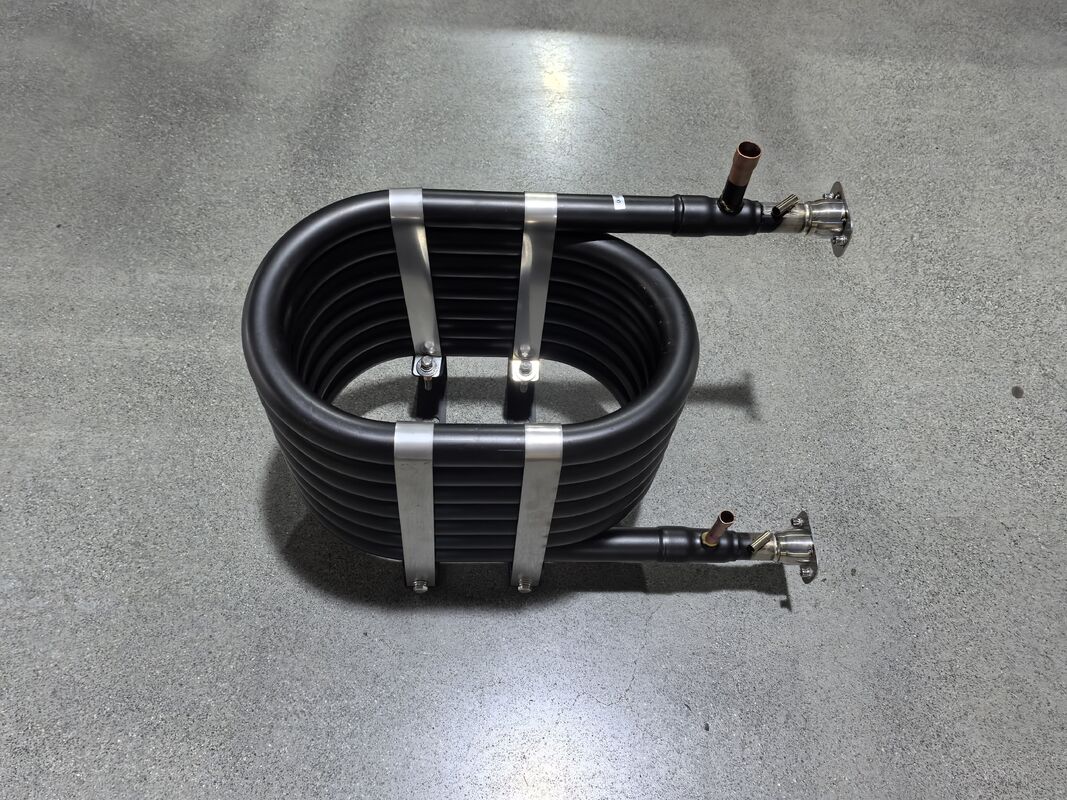 Pressione di lavoro massima 5,2 MPa scambiatore di calore coassiale compatibile con refrigeranti R22 R134a R407c e R410a soluzione di trasferimento termico