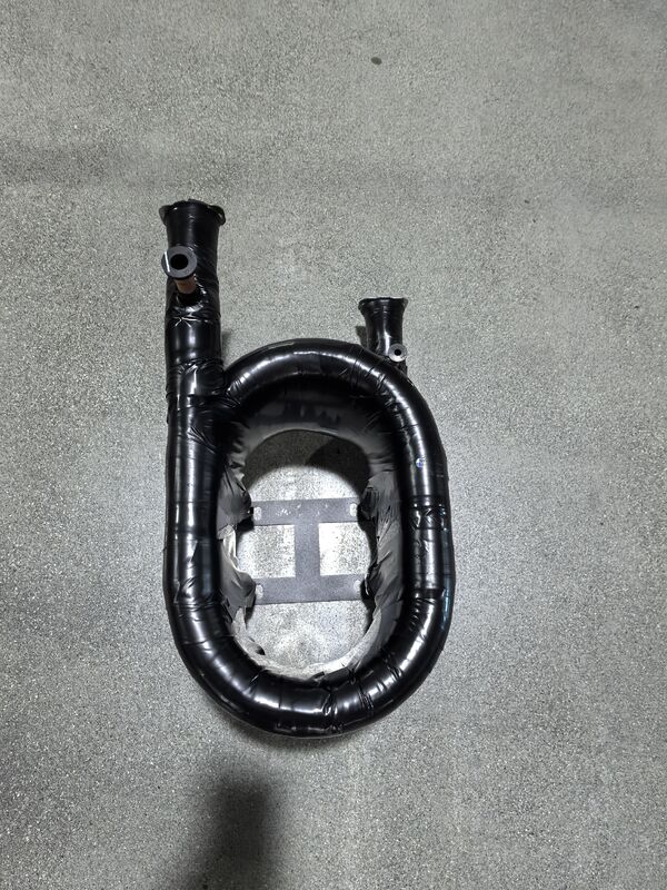 Scambiatore di calore coassiale HVAC in tubi di rame in acciaio inossidabile progettato per una soluzione di trasferimento di calore ad acqua a pressione massima di 8 bar