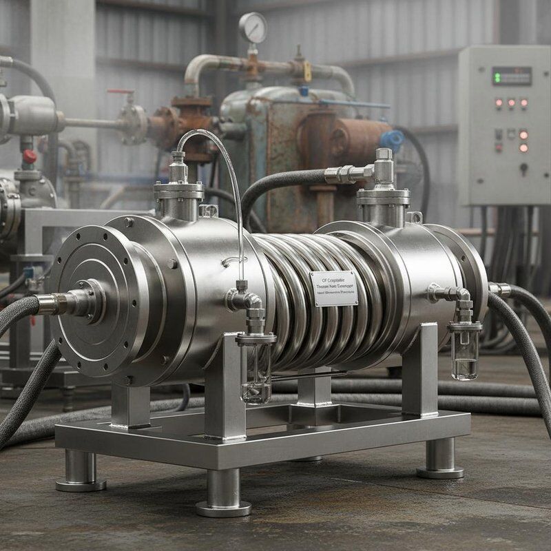 CIP Compatible Titanium Heat Exchanger with Excellent Corrosion Resistance and Lightweight Design for Harsh Environments