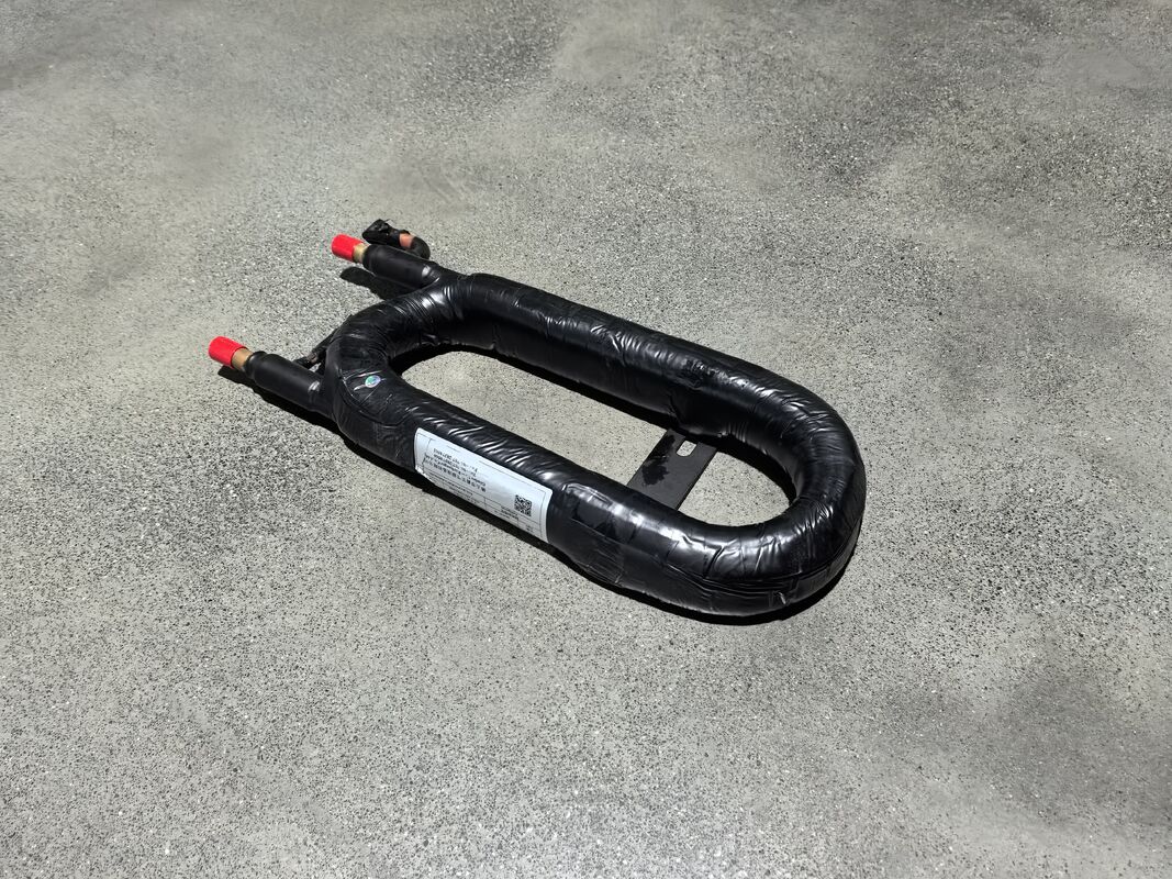 Scambiatore di calore coassiale da 20°C a 65°C con larghezza di 140 mm e area di scambio termico variabile per applicazioni industriali