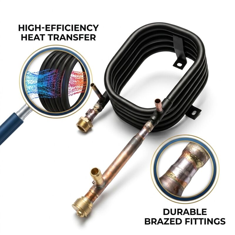 Scambiatore di calore coassiale anticorrosione a bassa manutenzione per sistemi di refrigerazione HVAC