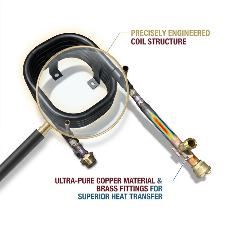 Scambiatore di calore coassiale ad alta efficienza a bassa manutenzione per pompa di calore ad aria HVAC
