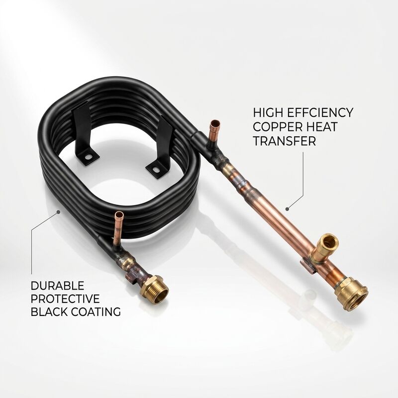 Scambiatore di calore coassiale HVAC personalizzato 4.2MPa lato refrigerante 1.0MPa lato acqua Evaporatore condensatore a bassa manutenzione