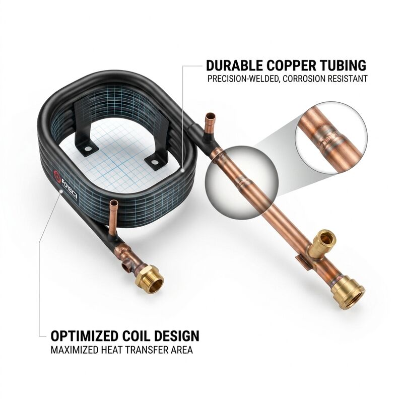 Escambiatore di calore coassiale a bassa manutenzione 4.2Mpa Lato refrigerante 1.0Mpa Lato dell'acqua